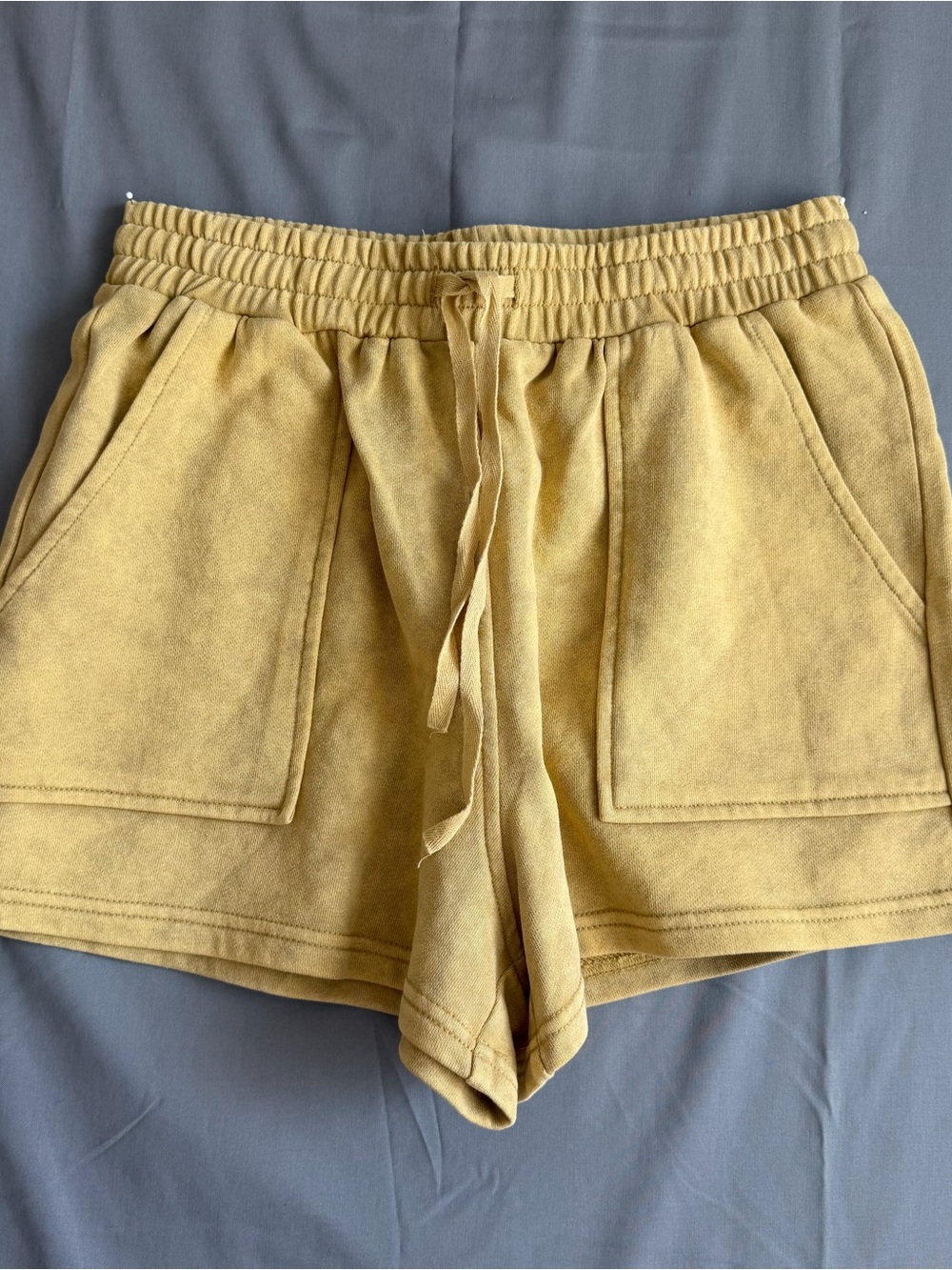 Mystree: Women’s Mustard Drawstring Lounge Shorts (T-131)